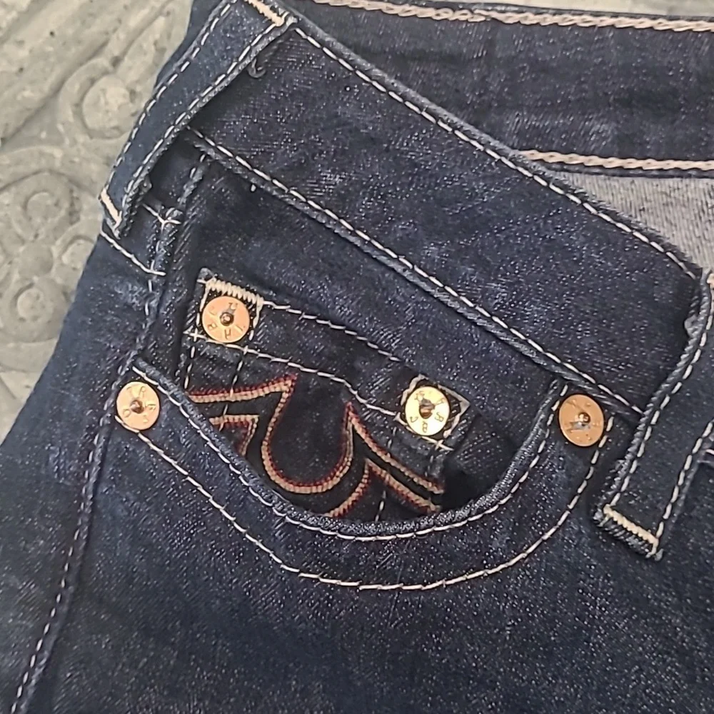 TRUE RELIGION WORLD TOUR ICONIC WOMENS SKINNY JEANS 28 - Picture 5 of 12